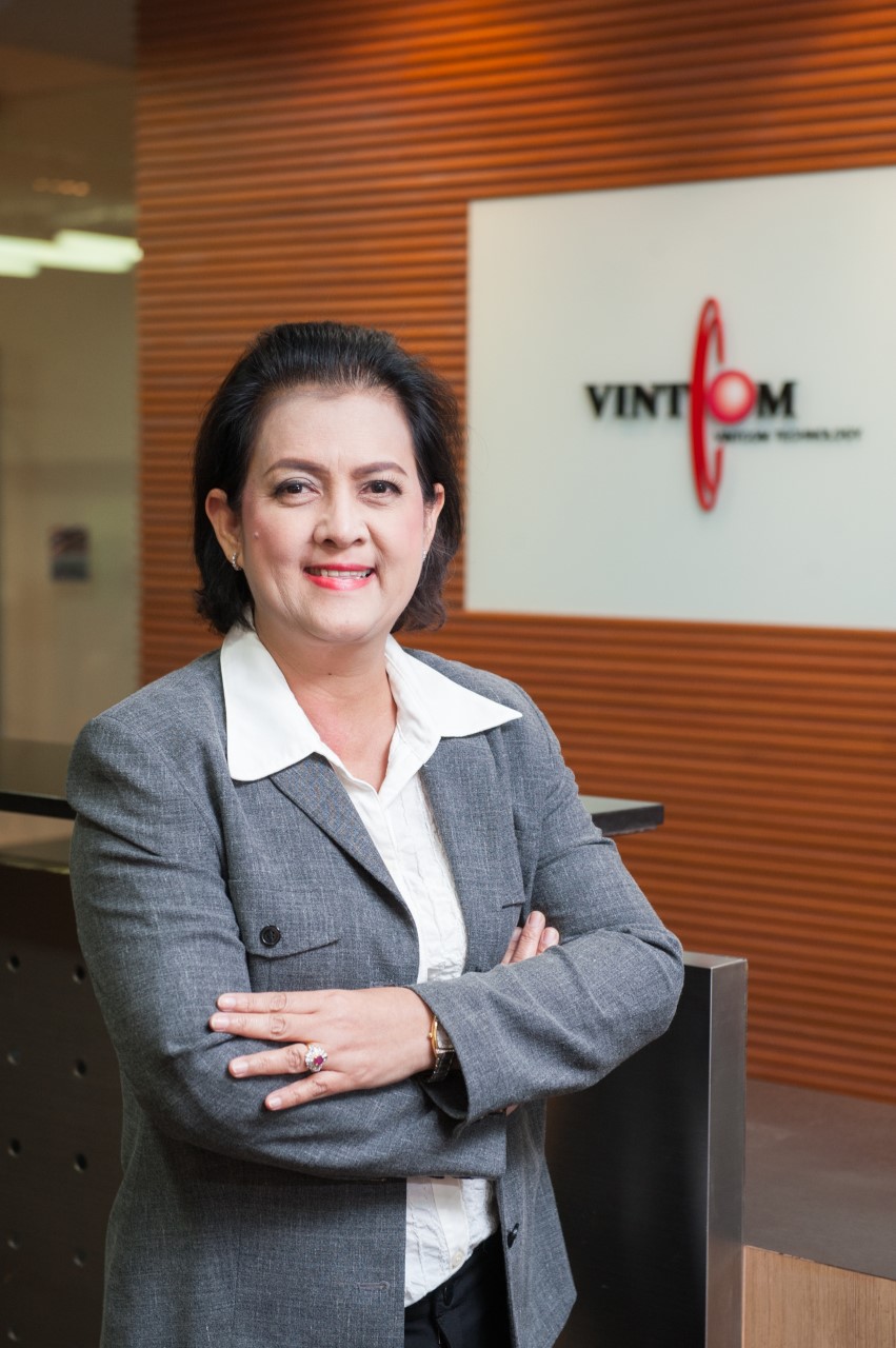 คุณทรงศรี ศรีรุ่งเรืองจิต บริษัท วินท์คอม เทคโนโลยี จำกัด (มหาชน) หรือ VINTCOM