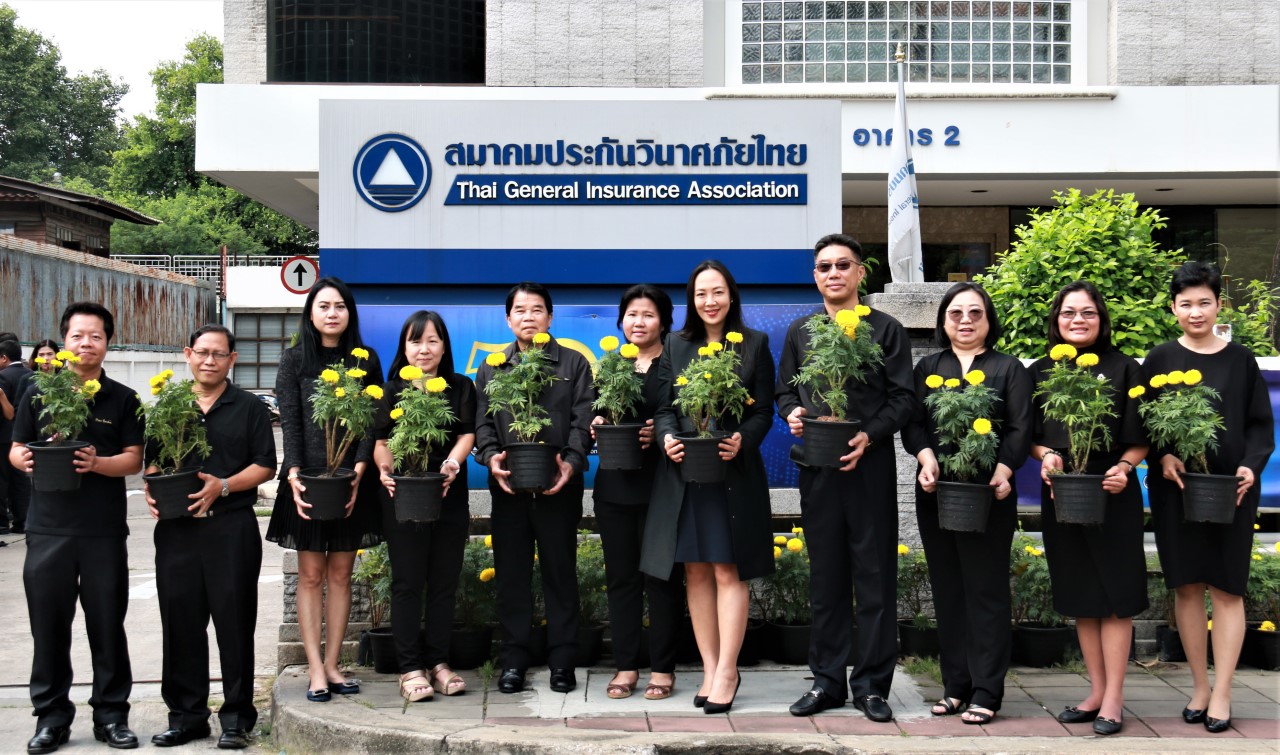 สมาคมประกันวินาศภัยไทย ปลูกดาวเรือง รำลึกในพระมหากรุณาธิคุณ รัชกาลที่ 9 (1)