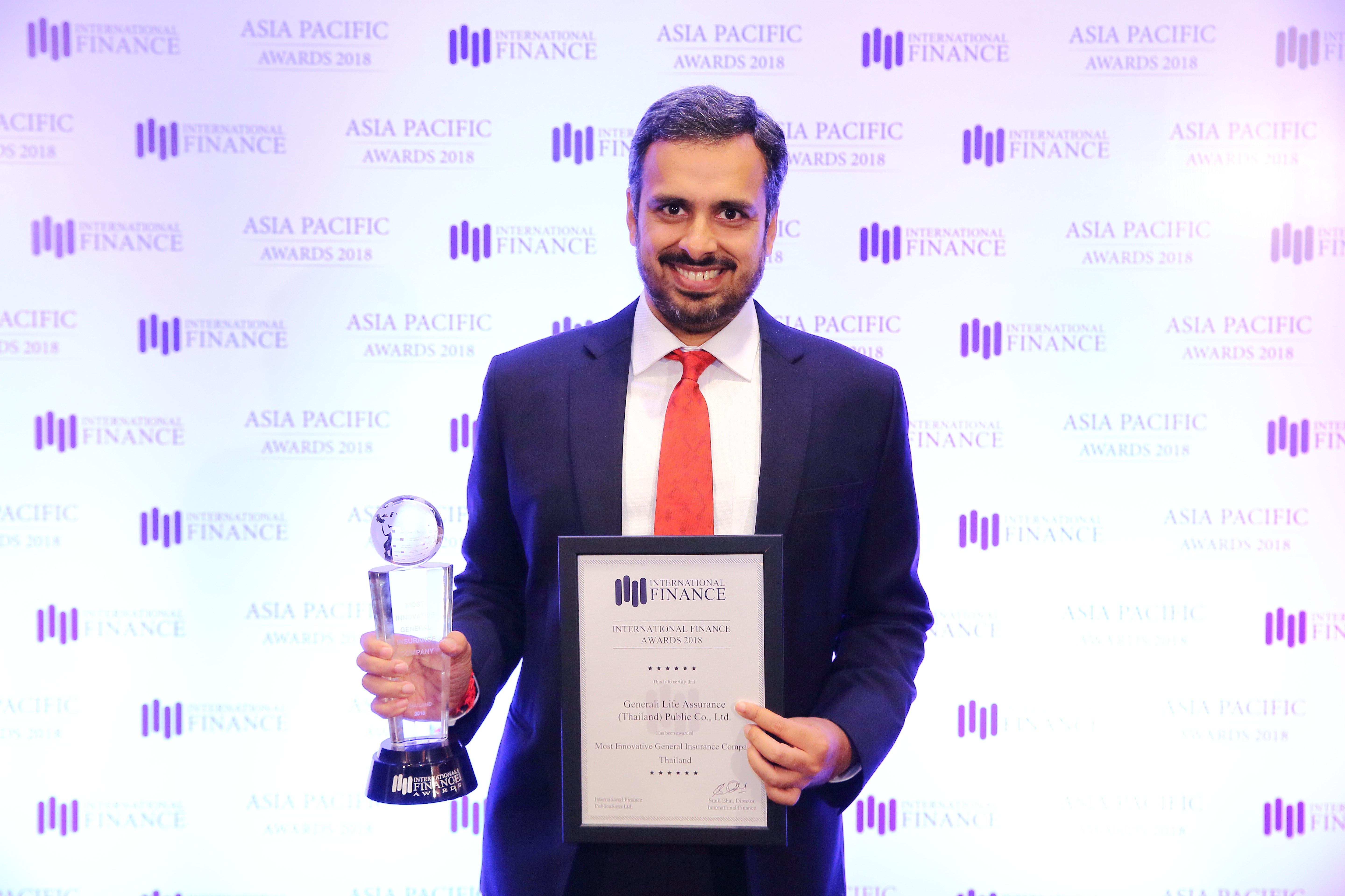 เจนเนอราลี่ ไทยแลนด์ คว้ารางวัล Most Innovative General Insurance Company จากงาน International Finance Awards 2018 ##