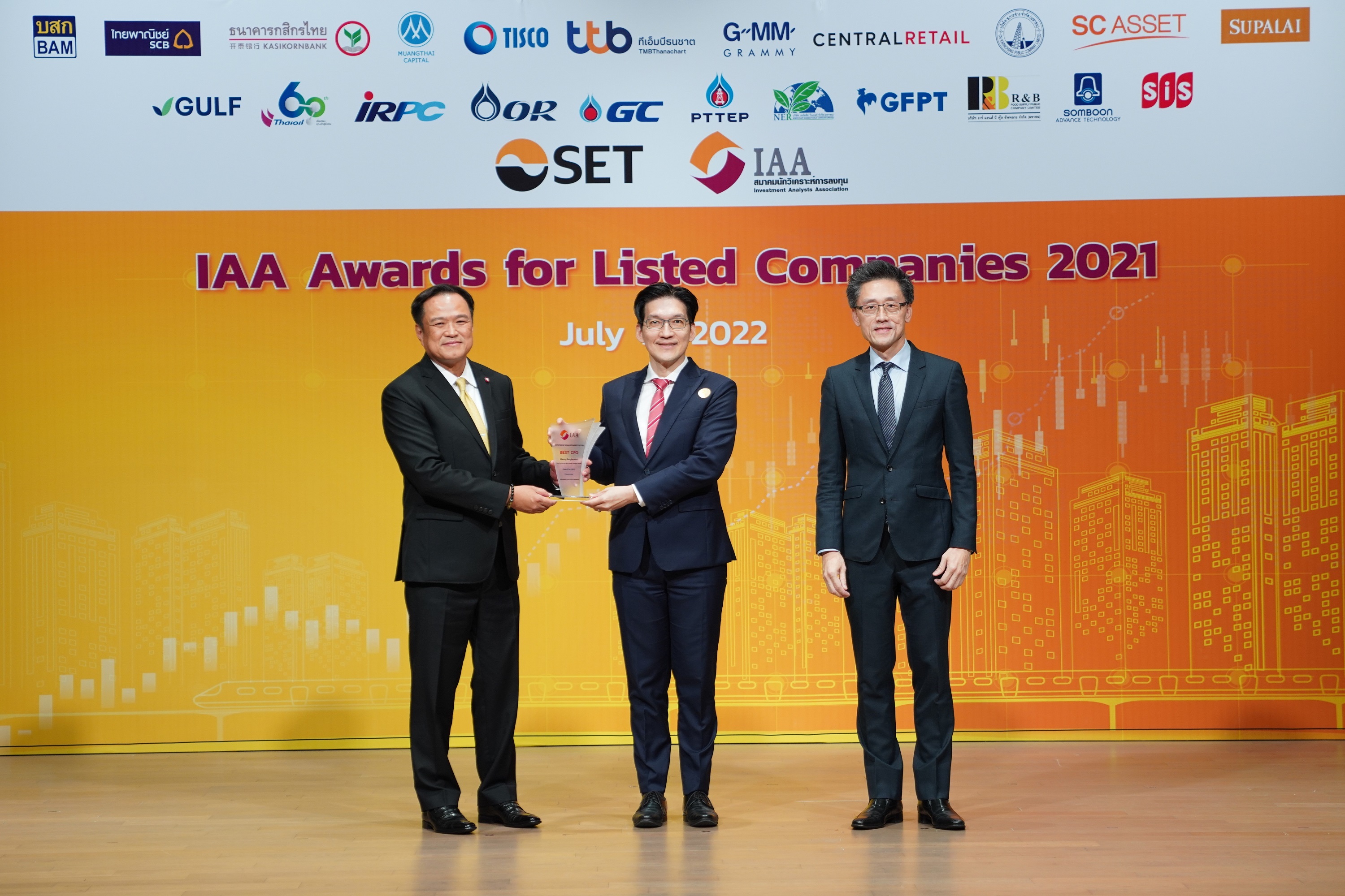 SCB คว้ารางวัล CFO ยอดเยี่ยม ในงาน IAA Awards 2021