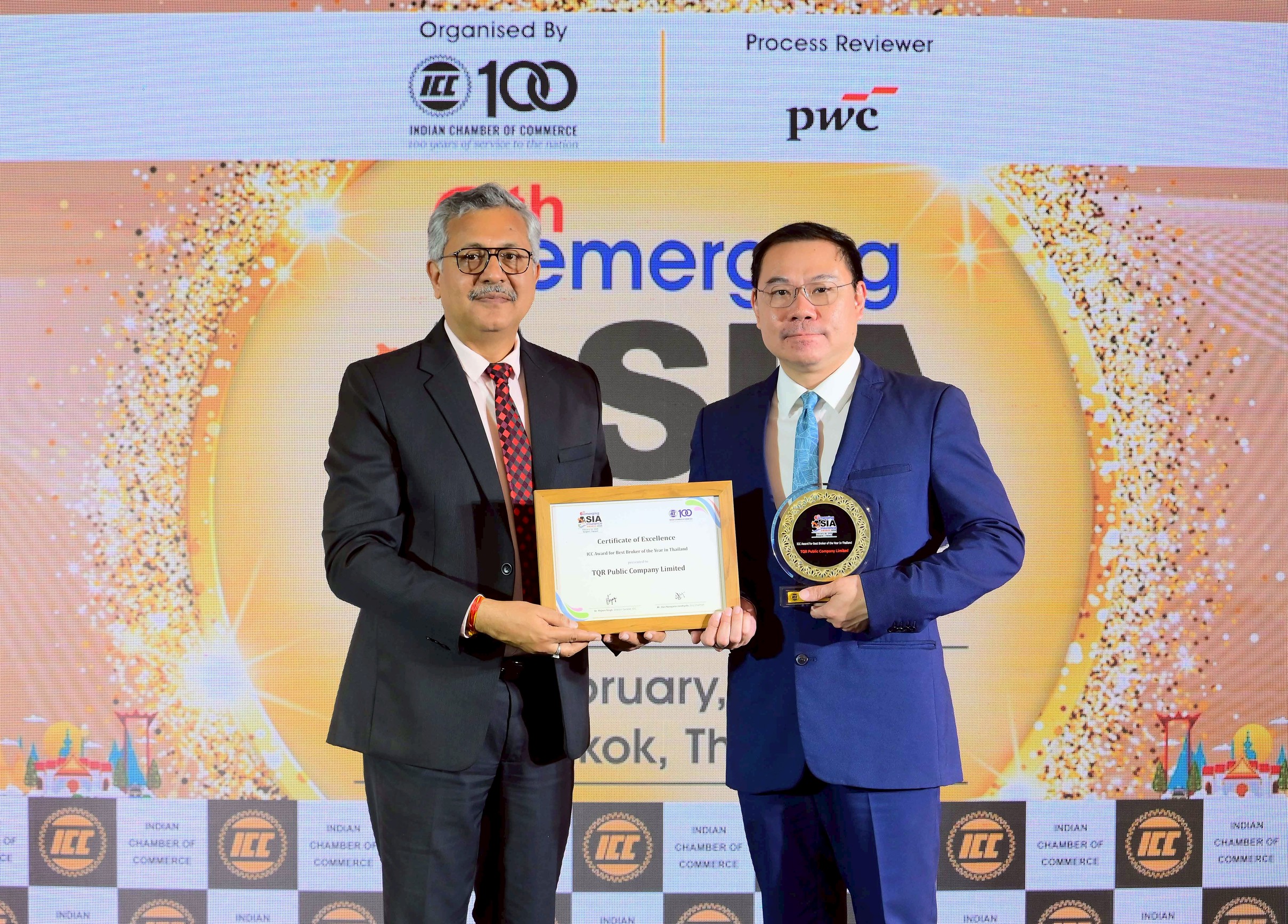 TQR คว้ารางวัล Best Broker of the Year 2 ปีซ้อน จากหอการค้าอินเดีย